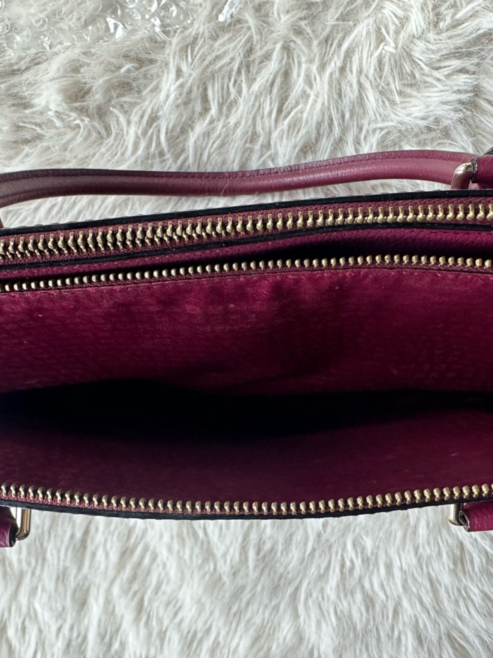 kate spade Plum Leather Satchel - Picture 13 of 16